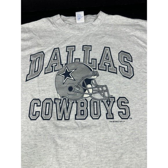 VTG 1993 Logo 7 Dallas Cowboys T-Shirt Sz XL Gray - Picture 3 of 7